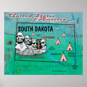 South Dakota USA Poster
