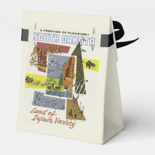South Dakota USA Vintage Travel favor box
