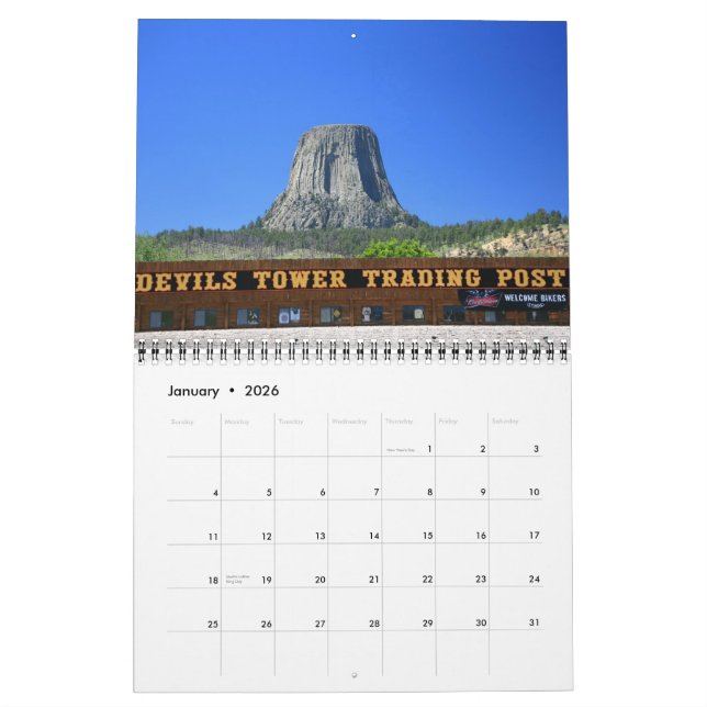 South Dakota Vacation Calendar (Jan 2026)