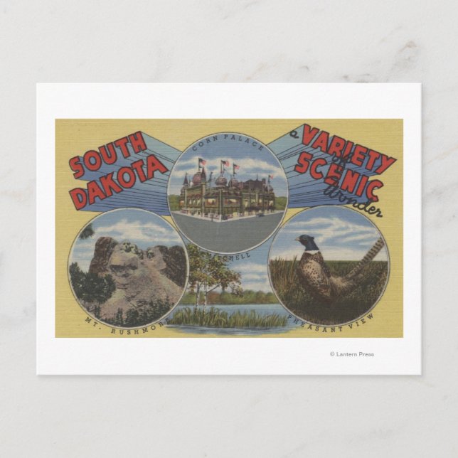 South Dakota - Variety of Scenic Wonder Postcard (Front)