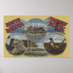 South Dakota - Variety of Scenic Wonder Poster