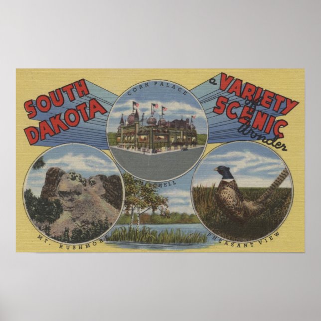 South Dakota - Variety of Scenic Wonder Poster (Front)