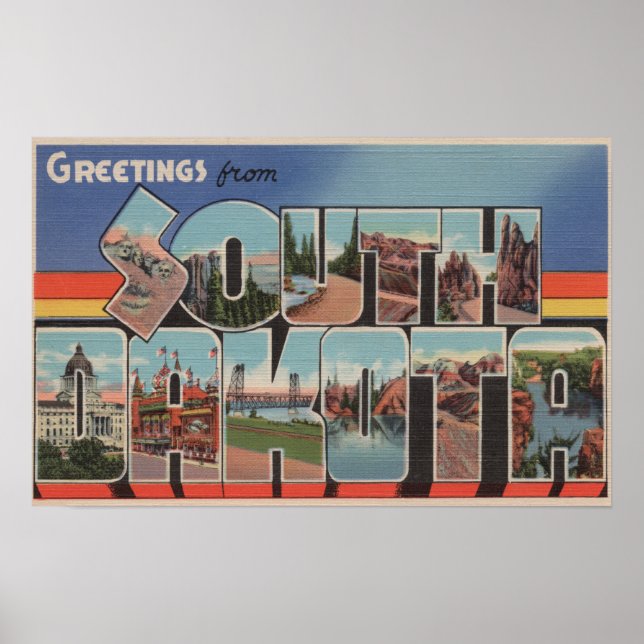 South DakotaLarge Letter ScenesSouth Dakota Poster (Front)