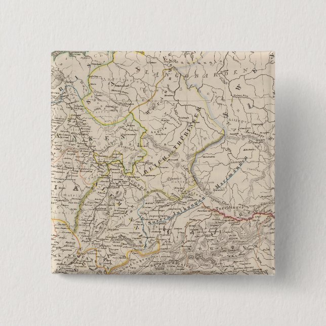 South Danube countries 15 Cm Square Badge (Front)