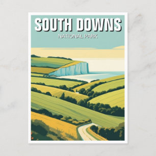 South Downs National Park England Travel Postcard