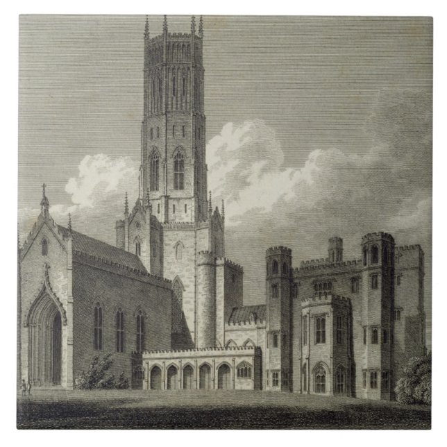 South-east view of Fonthill Abbey, 1812 (engraving Ceramic Tile (Front)