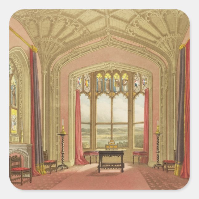 South End of St. Michael's Gallery, from 'Graphic Square Sticker (Front)