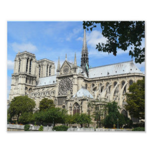 South Facade, Notre Dame Cathedral, Paris, France Photo Print