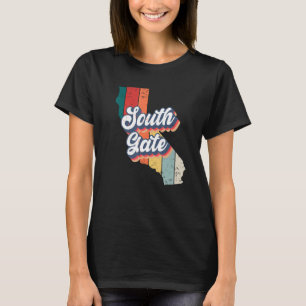 South Gate City Retro Vintage Hometown California T-Shirt