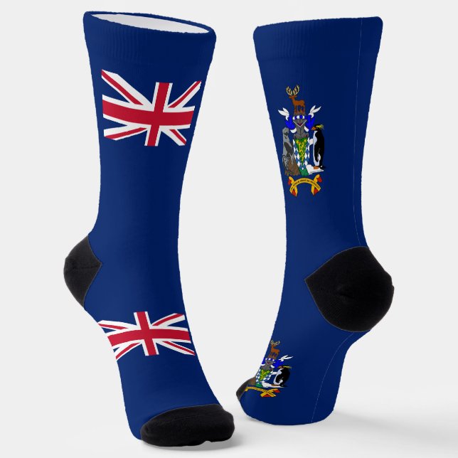 South Georgia and the South Sandwich Islands Flag Socks (Angled)