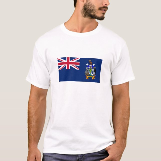 South Georgia and the South Sandwich Islands Flag T-Shirt (Front)