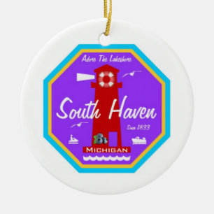 South Haven Ceramic Ornament