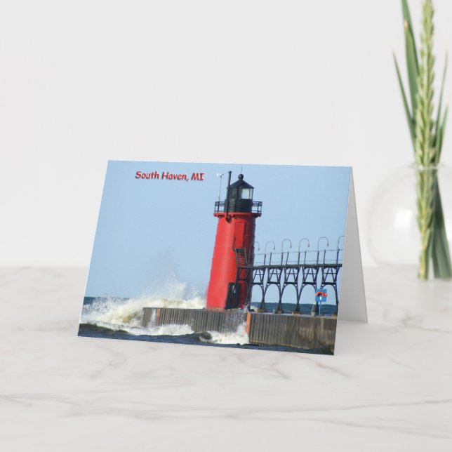 South Haven Lighthouse Card (Front)