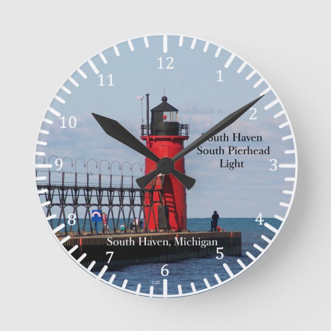 South Haven South Pierhead Light clock (Front)