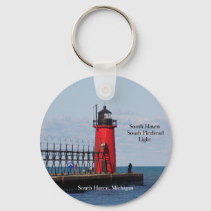 South Haven South Pierhead Light key chain