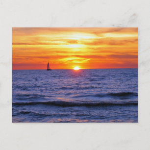 South Haven Sunset Postcard