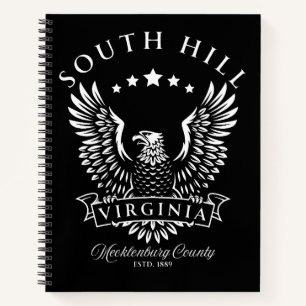South Hill Mecklenburg County Virginia Vintage Notebook