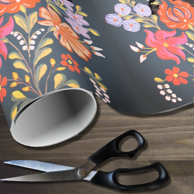 South Hungarian folk art pattern Wrapping Paper (Creator Uploaded)