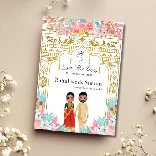 South Indian save the date template