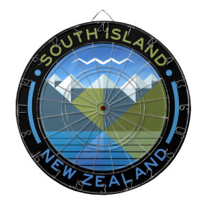 SOUTH ISLAND NEW ZEALAND DARTBOARD
