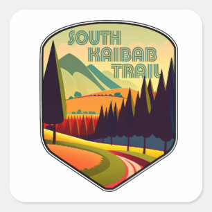 South Kaibab Trail Grand Canyon Arizona Colors Square Sticker