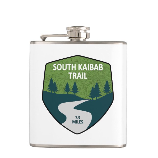 South Kaibab Trail Grand Canyon Arizona Hip Flask (Front)