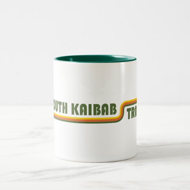 South Kaibab Trail Grand Canyon Arizona Two-Tone Coffee Mug (Center)