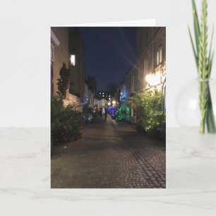 South Kensington Mews Houses London UK Christmas Card