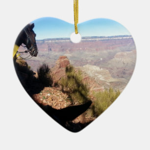 South Kiabab Grand Canyon National Park Mule Ride Ceramic Tree Decoration
