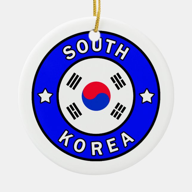 South Korea Ceramic Tree Decoration (Front)