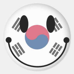 South Korea Classic Round Sticker