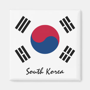 South Korea flag & Asia holiday/sports fans Magnet