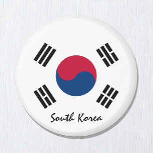 South Korea flag & Asia - travel/sports fans Magnet