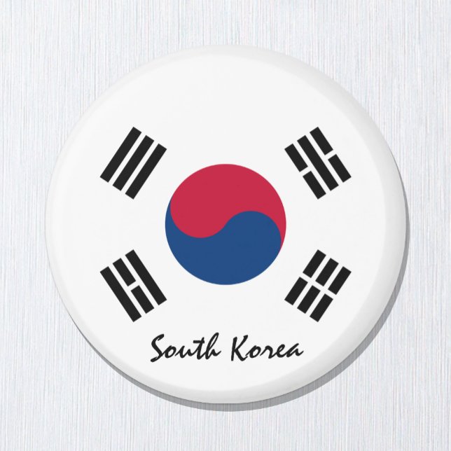 South Korea flag & Asia - travel/sports fans Magnet (Creator Uploaded)
