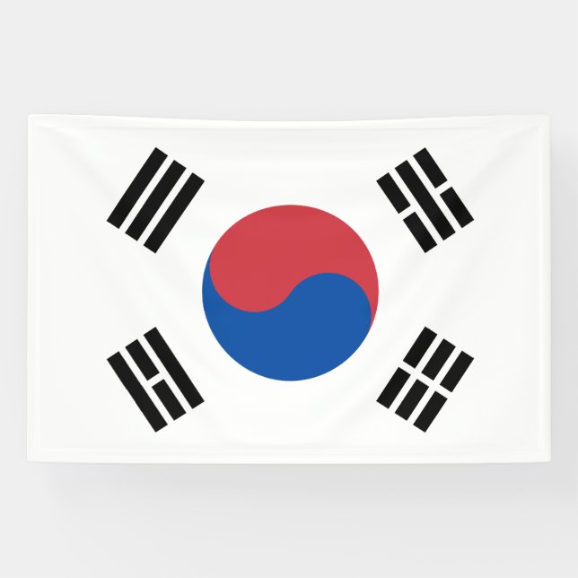 South Korea Flag Banner (Horizontal)