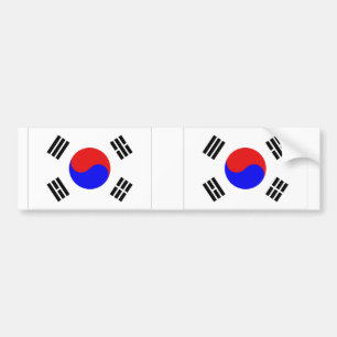 South Korea flag Bumper Sticker