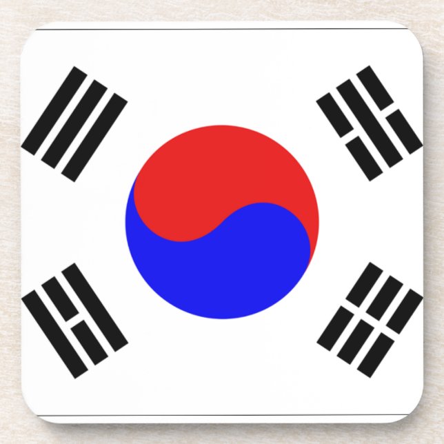 South Korea Flag Coaster (Front)