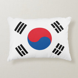 South Korea Flag Decorative Cushion