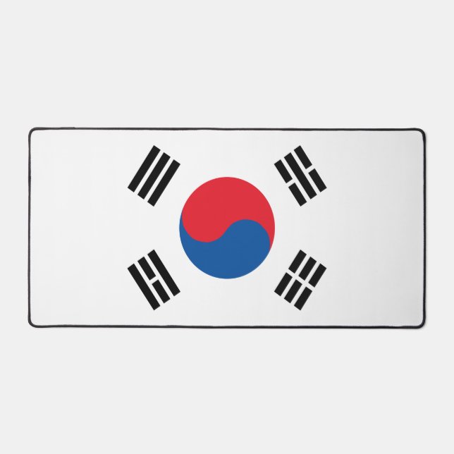 South Korea Flag Desk Mat (Front)
