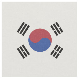 South Korea flag Fabric