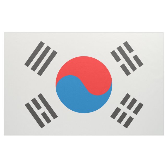South Korea Flag Fabric (Yard)
