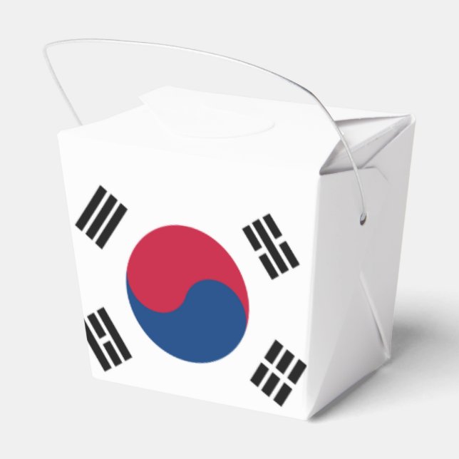 South Korea Flag Favour Box (Back Side)