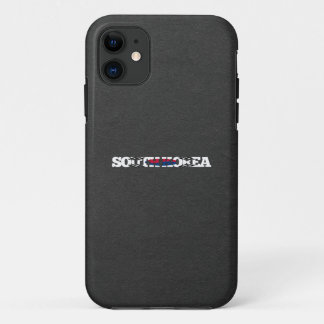 South Korea flag font iPhone 11 Case