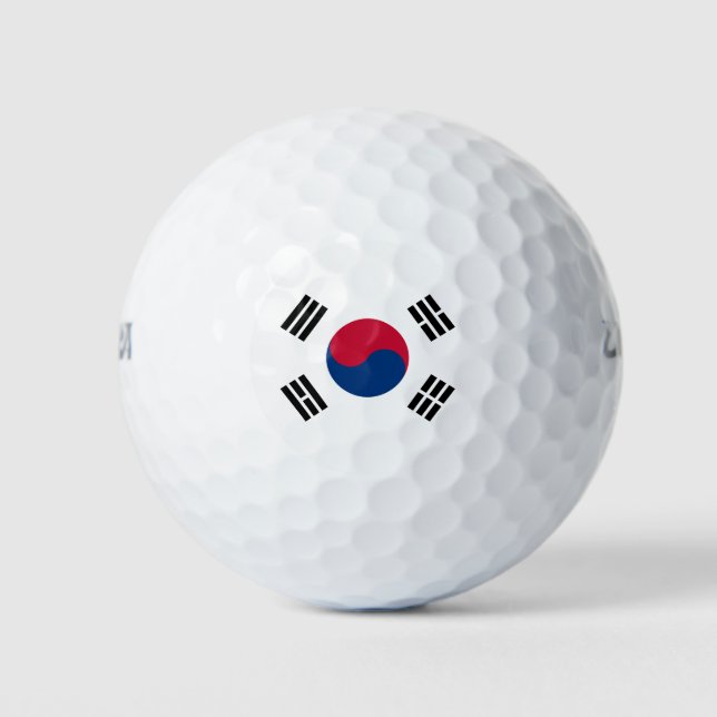 South Korea flag Golf Balls (Front)