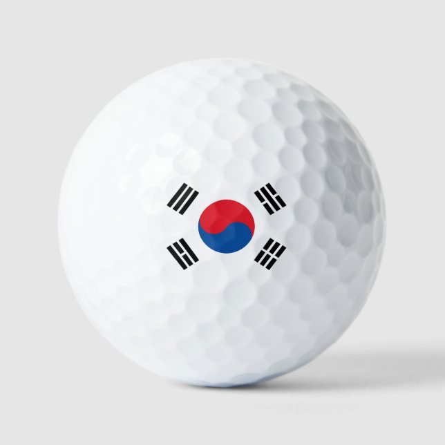 South Korea Flag Golf Balls (Front)