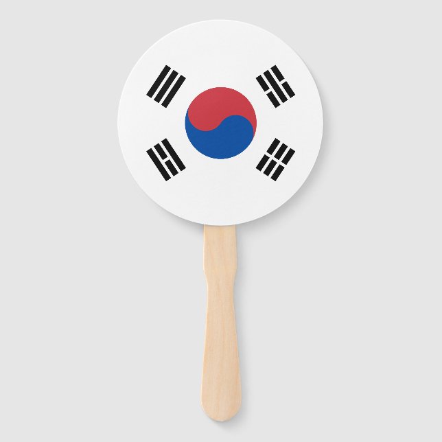 South Korea Flag Hand Fan (Front)