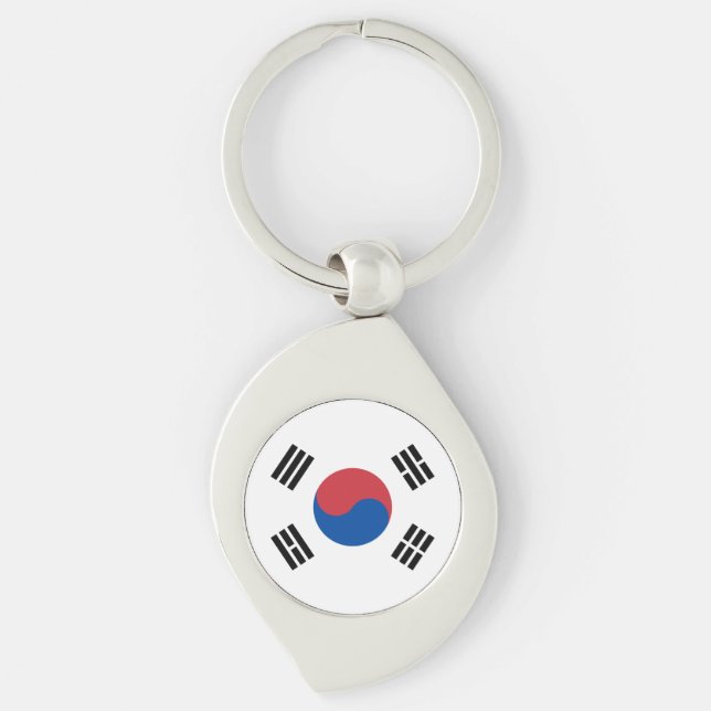 South Korea Flag Key Ring (Front)