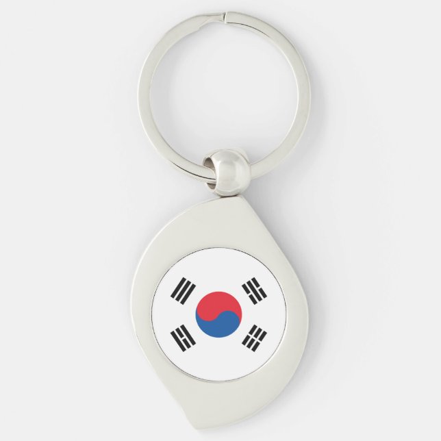 South Korea Flag Key Ring (Front)