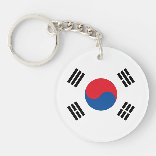 South Korea Flag Key Ring (Front)