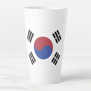 South Korea flag Latte Mug